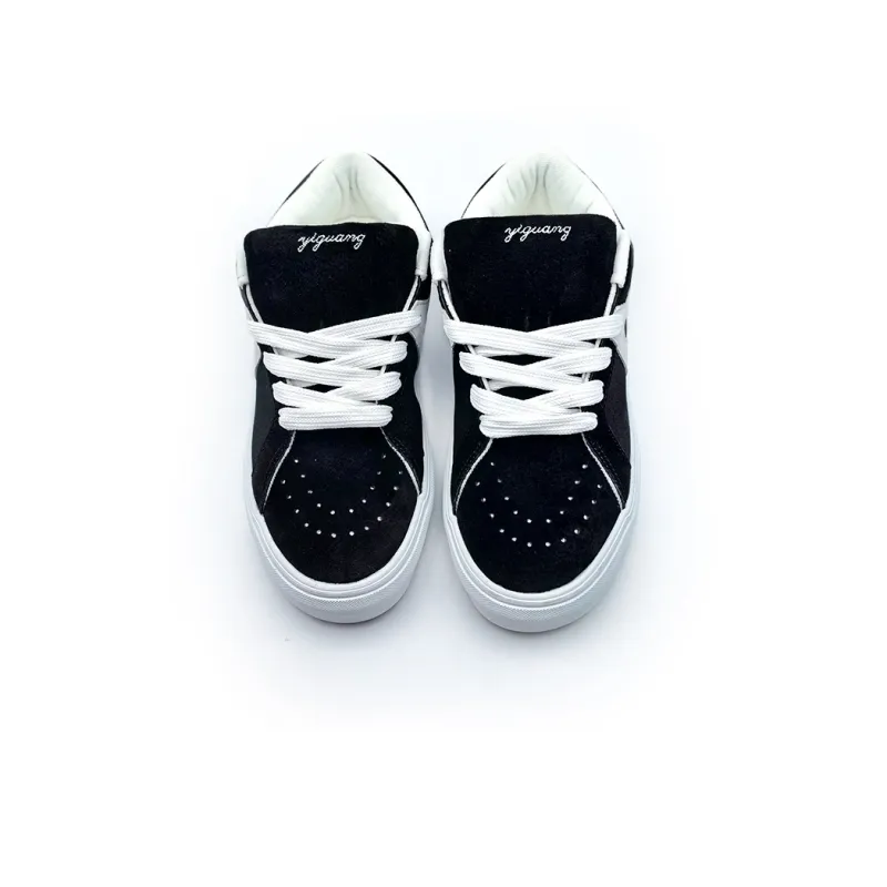 I'm shopping Skateboard Shoes Unisex Low Top Black-4