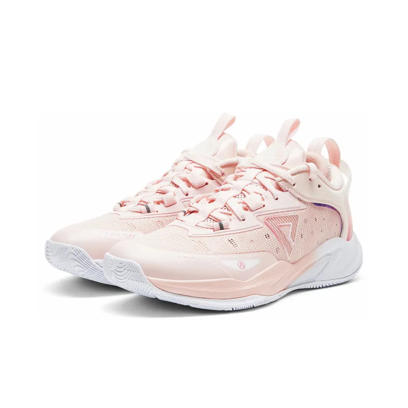 PEAK Lightweight Spirit 1.0 Basketball Shoes Women's Low Top Lemon Pink-2