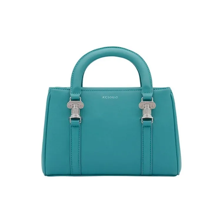 A.Cloud Cow Leather Isabella Bag Small Square Bag Shoulder Bag Crossbody Bag Handbag Small Size Women's Multicolor-2