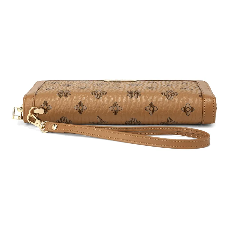 MEXICAN Polyvinyl Chloride PVC Synthetic Wallet, Card Holder, Coin Purse, Clutch Regular Women's Brown-3