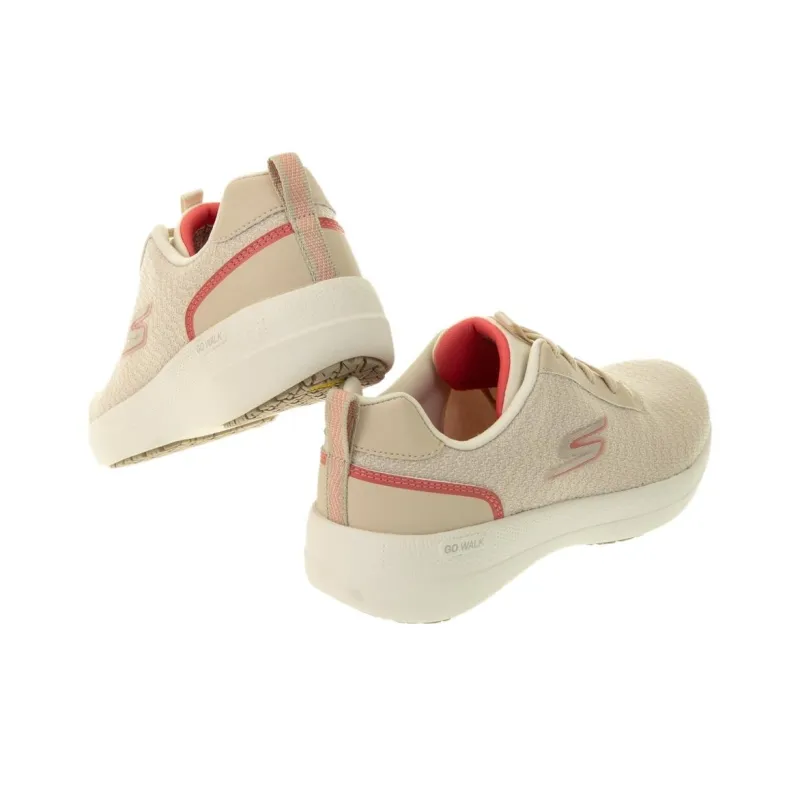 Skechers GO WALK Stability Cushioning Anti-Slip And Wear-Resistant Low-Top Casual Shoes Women's Beige-3