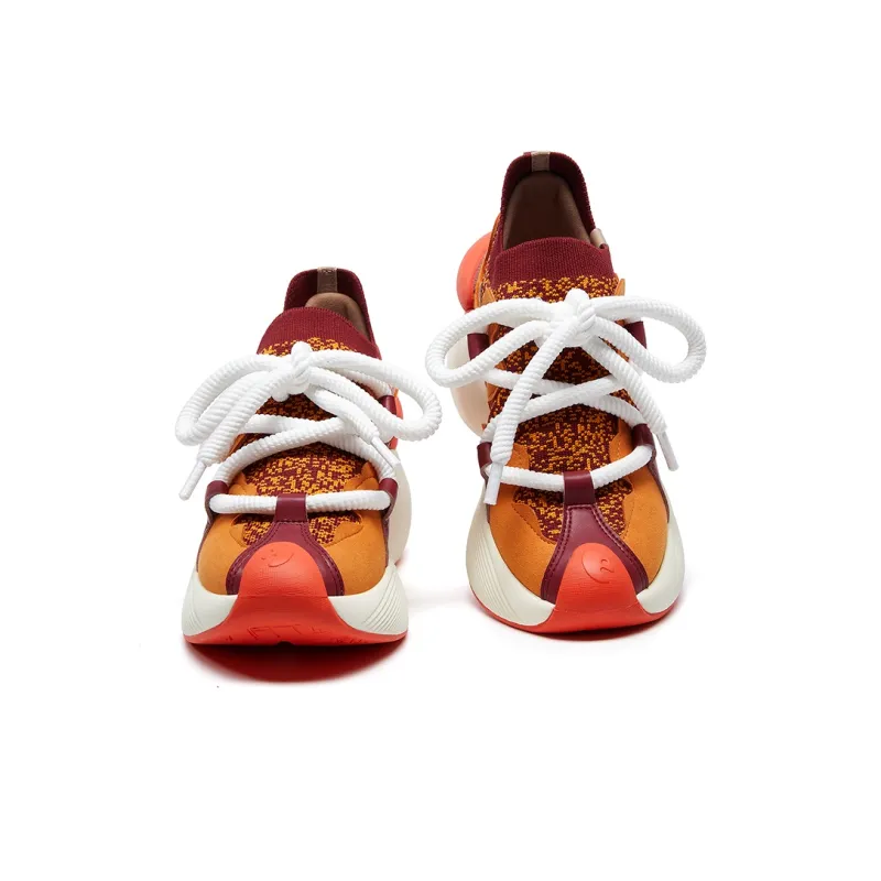 U.IN Painted Travel Shoes Bilbao A1 & A2 Artistic Collection Chunky Sneakers Women's-2