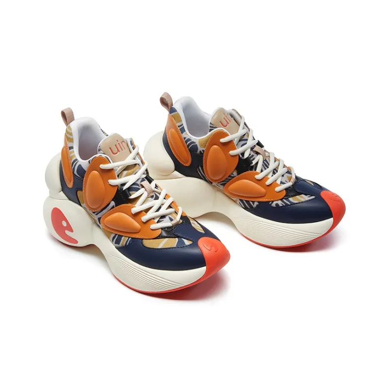 U.IN Painted Travel Shoes Bilbao A1 & A2 Artistic Collection Chunky Sneakers Women's-17