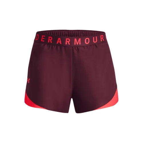 Under Armour Play Up Casual Shorts Women's Deep Red