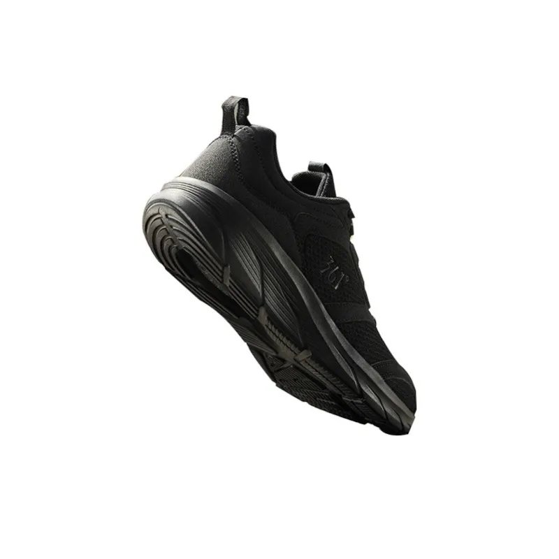 361° Abrasion Resistant Breathable Low Top Running Shoes Men's Black-2