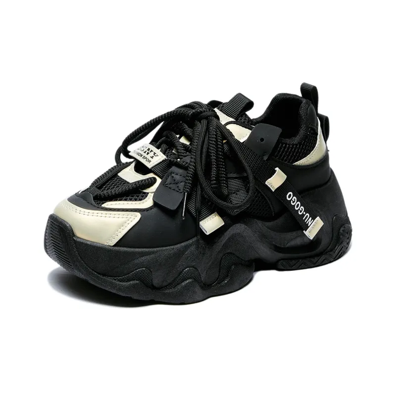 MAKINO Height Increasing Lightweight Low-Top Chunky Sneakers Women's-3