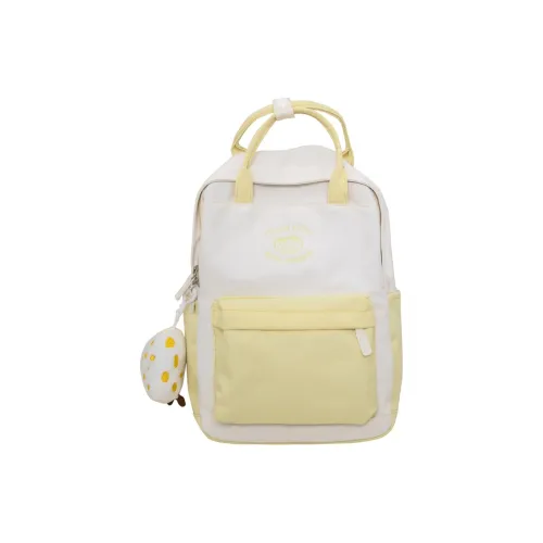 UNITE STAR Canvas Laptop Backpack Regular Women's Cheese Yellow/Matcha Green/Caramel Brown/Cherry Blossom Pink/Lavender