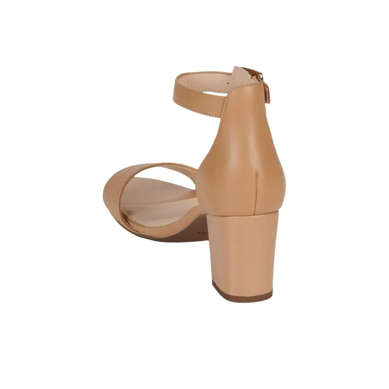 Clarks One Strap Sandals 7cm Women's Brown-4