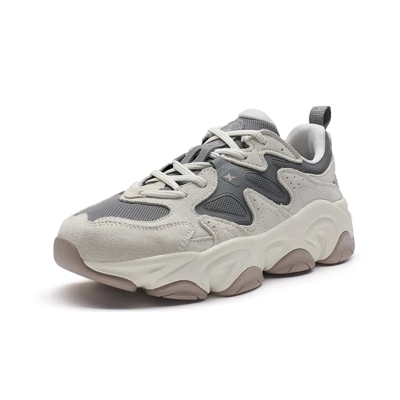 XTEP Nomadic Coverage Low Top Casual Shoes Women's Light Heather Gray/Smoke Gray-2