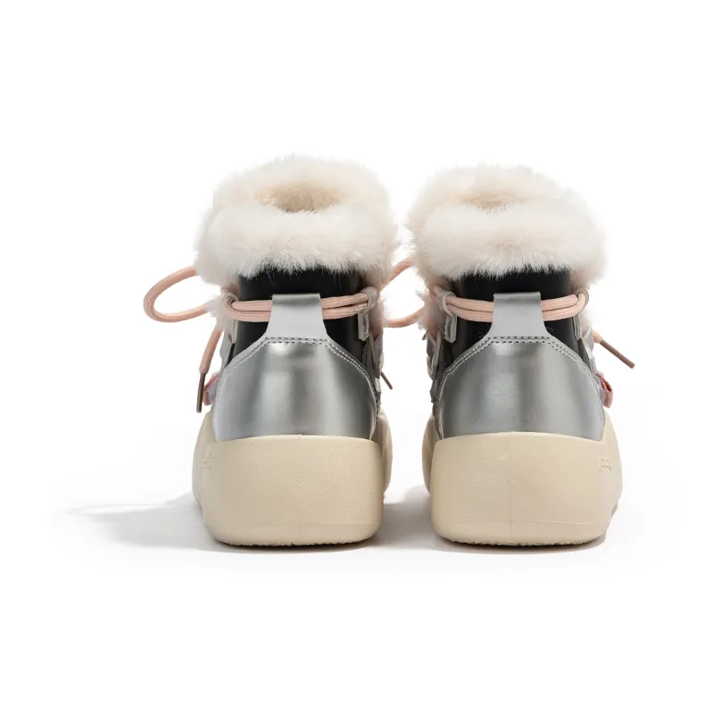 RENBEN Warm Height Increasing High-Top Casual Shoes Women's-9