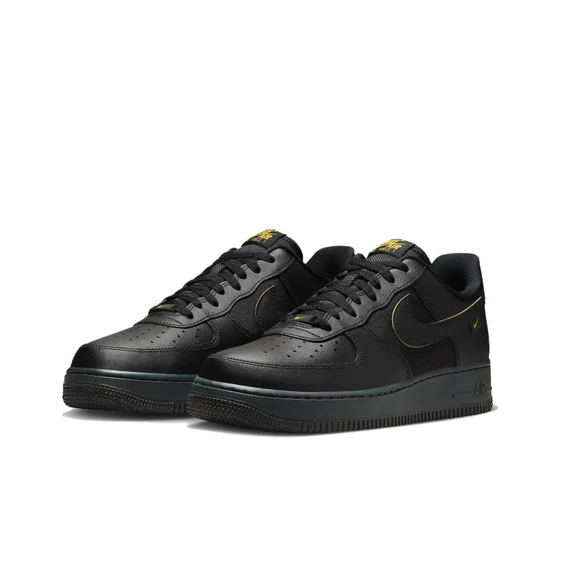 Nike Air Force 1 Black University Gold-2