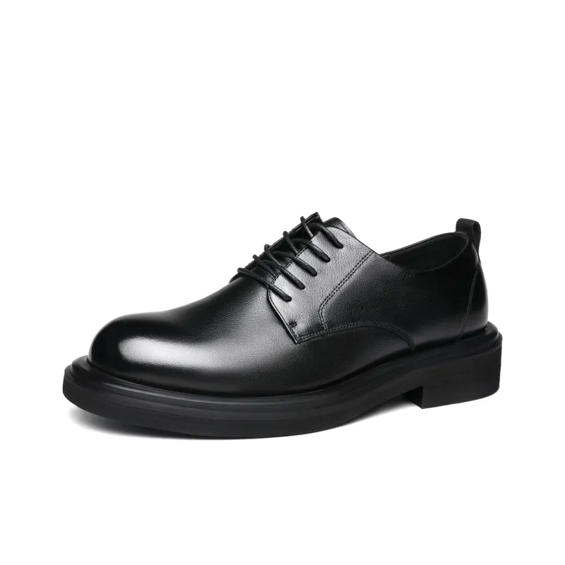 FAPAI Men's Casual Shoes Men Low Top Brown/Black-1
