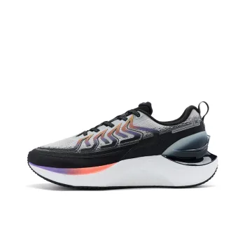 XTEP Wind And Fire 27 Generations Durable Breathable Low Top Running Shoes Men's Moonstone Gray/Black