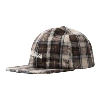 Stussy Flannel Plaid Stock Strapback