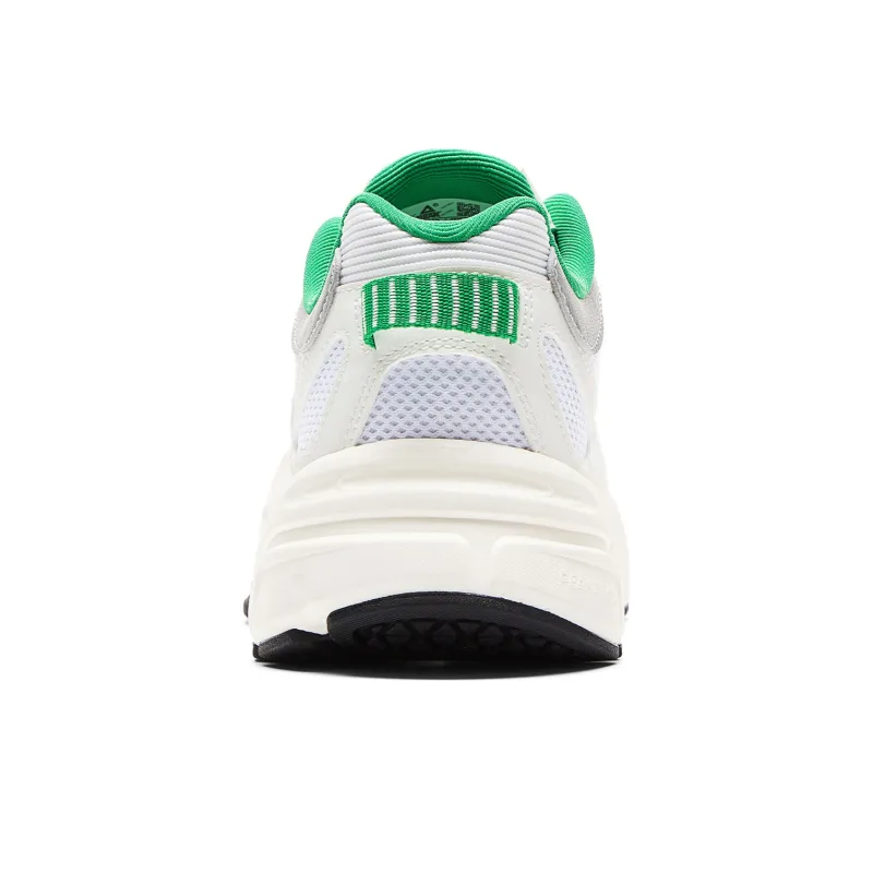 PEAK Taichi P2K Chunky Sneakers Cushioning Rebound Wear Resistant Low Top Casual Shoes Men's Beige White Green-4