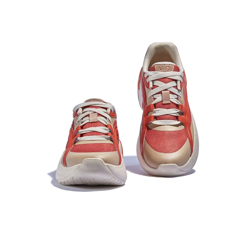 U.IN Low Top Chunky Sneakers Women's Ochre Red-2
