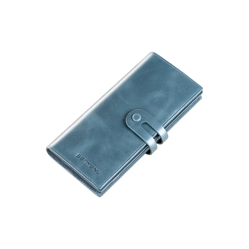 Banyanu Cow Leather Wallets Card Holders Medium Size Men's-0