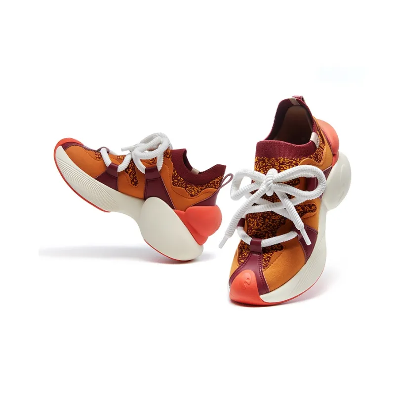 U.IN Painted Travel Shoes Bilbao A1 & A2 Artistic Collection Chunky Sneakers Women's-4