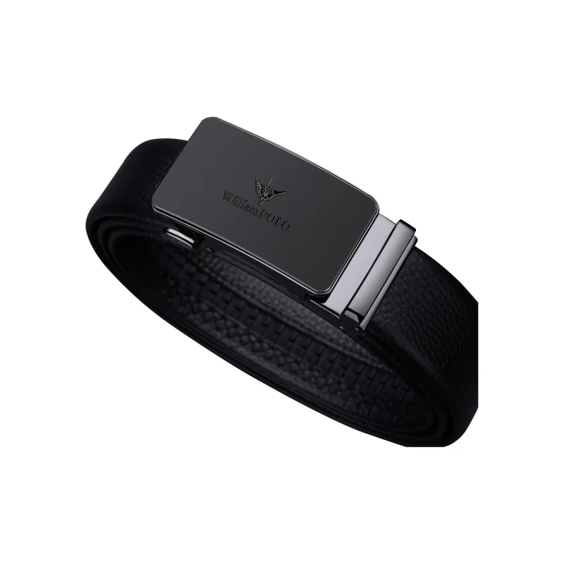 WilliamPOLO Cow Leather Belts Men's Width 3.5CM-3