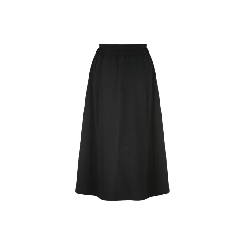 Little Pull Casual Long Skirts Women's Black-1