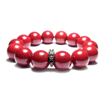 MOUNTAINS AND MANS Reconstructed Cinnabar Bracelets Men's
