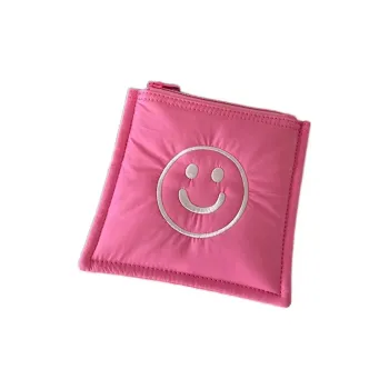 ALOENEY Polyester Menstrual Cup Storage Bag, Makeup Bag Regular Women's Rose Red/Taro Purple/Lake Blue/Yellow Green