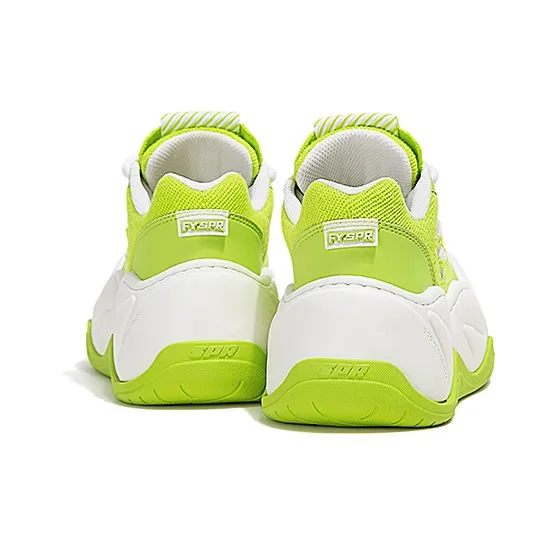 FY SPR WiFi Collection Anti Slip Wear Resistant Low Top Skateboard Shoes Women's Neon Green-4