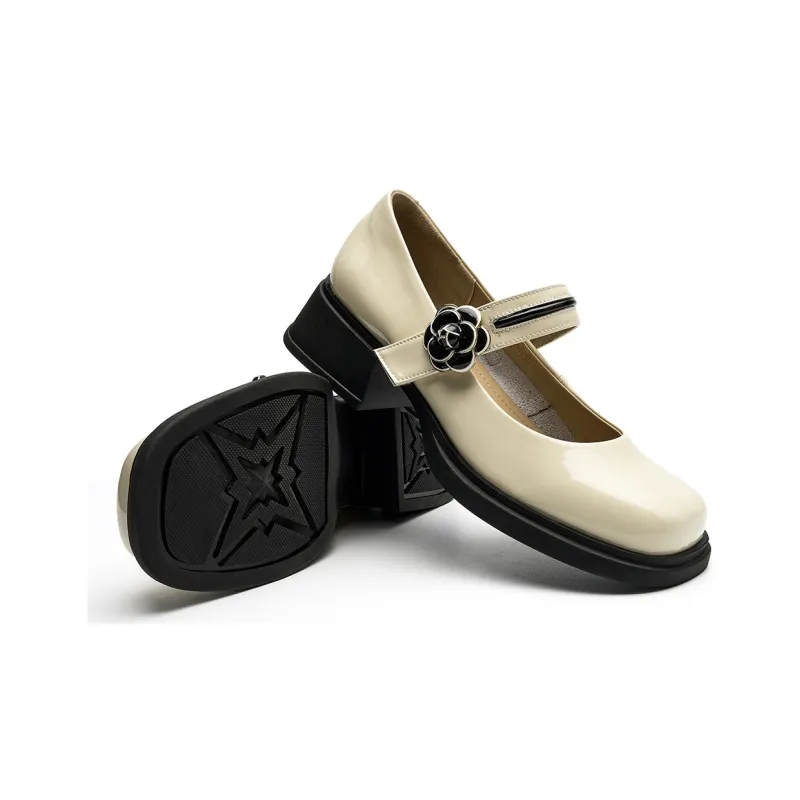 EBLAN Casual Single Shoes Women's Beige-4