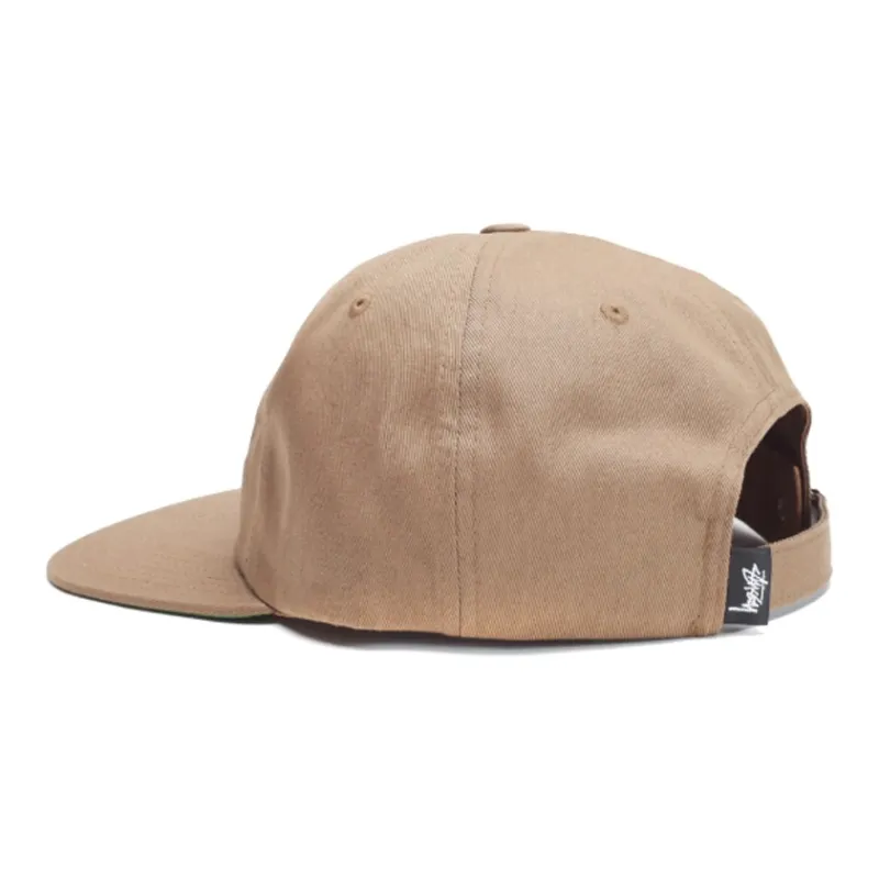 Stussy Cotton Baseball Caps Unisex Khaki-1
