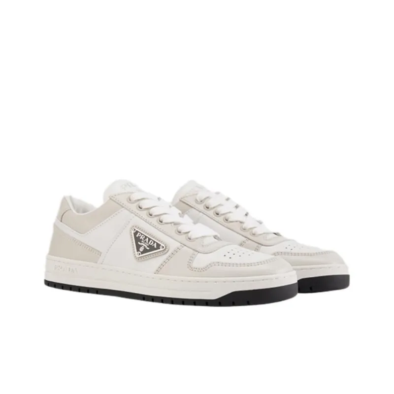 PRADA Prada Downtown Low Top Skateboard Shoes Women's Gray White-2