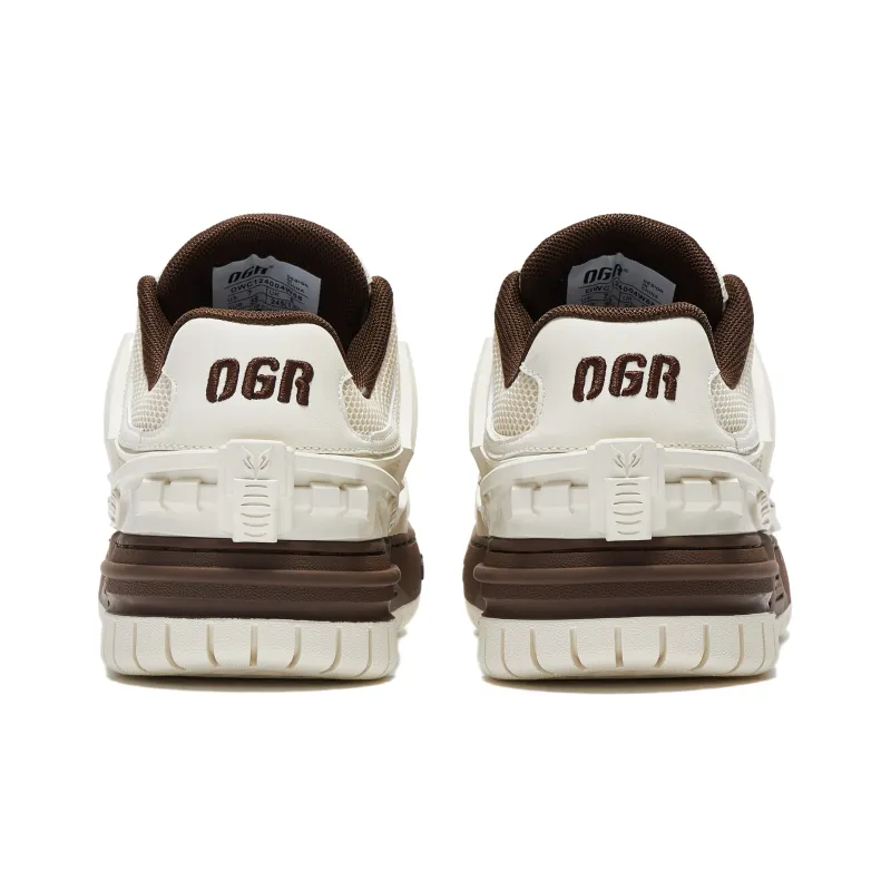 OGR Type Game Collection GAMER SPACE 1.0 Togo Stylish Skateboarding Shoes Unisex Beige Brown-4