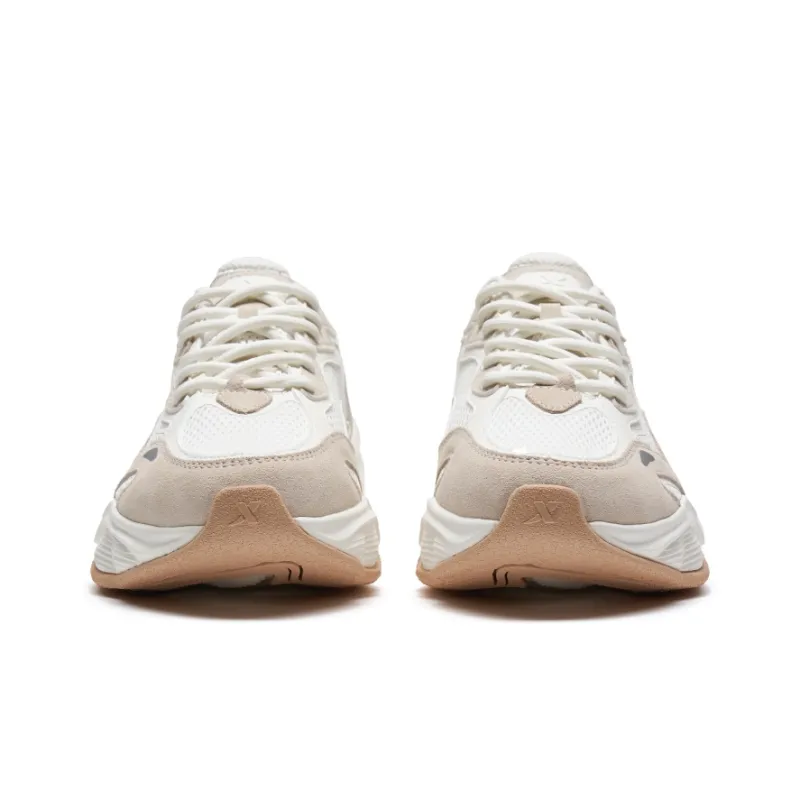 XTEP Nomadic Coverage Low Top Casual Shoes Men's Sail White/Suede Grey-5
