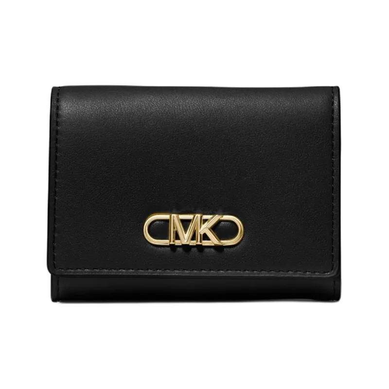 MICHAEL KORS PARKER Cow Leather Coin Purse Wallet Medium Size Women's Black-0