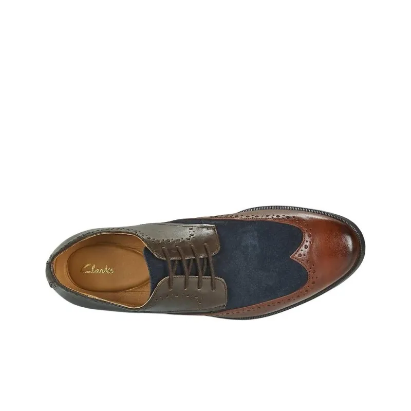 Clarks Dress Shoes Men Low Top Brown-5