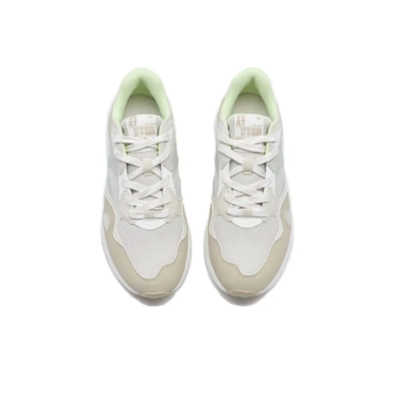 XTEP Light year 5.0 Cushioning Anti Slip And Wear Resistant Low Top Casual Shoes Women's White Earth Green-2