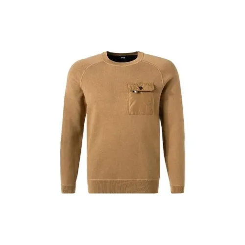 HUGO BOSS Sweaters Men Beige