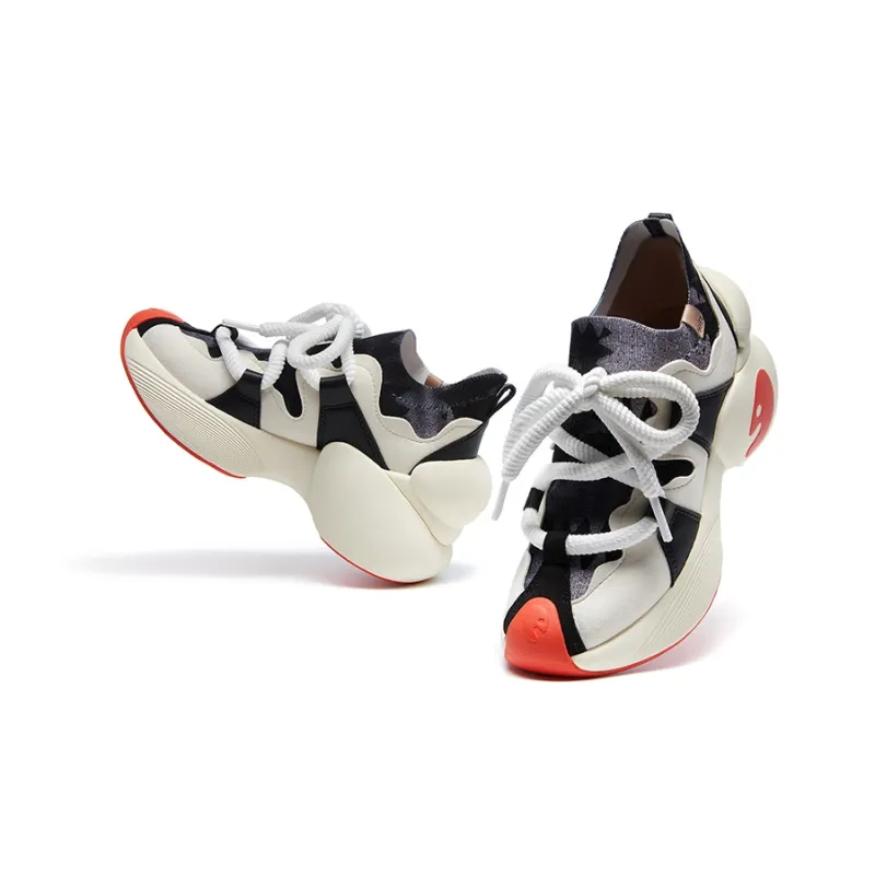 U.IN Painted Travel Shoes Bilbao A1 & A2 Artistic Collection Chunky Sneakers Women's-26