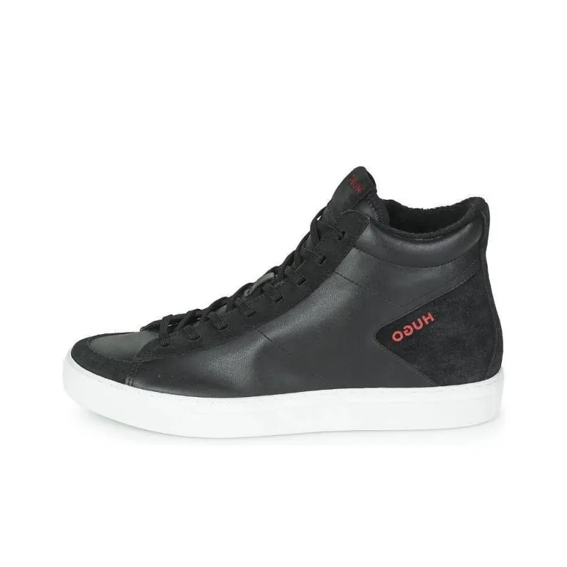 HUGO BOSS High Top Skateboard Shoes Men's Black-0