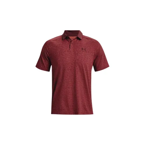 Under Armour Iso-Chill Polo Shirts Men Dark Red