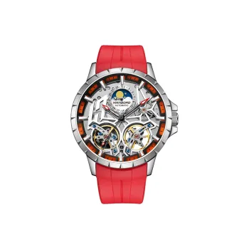 HANBORO Automatic Mechanical Movement Watch Men's Watches Cut Out Dial HBR908 BR