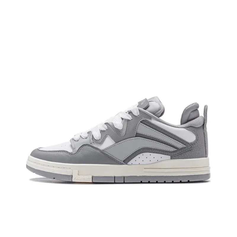 LiNing Wei Wu PRO PRO Wear Resistant Slip Resistant Lightweight Skateboard Shoes Men's Gray-0