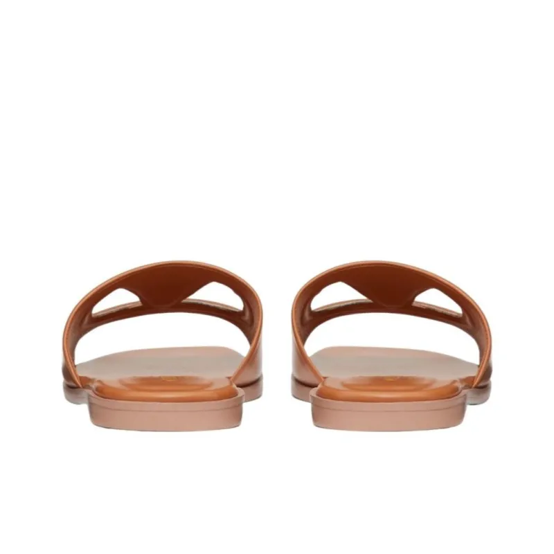 Valentino Garavani VLogo Signature Flat Leather Sandals-3
