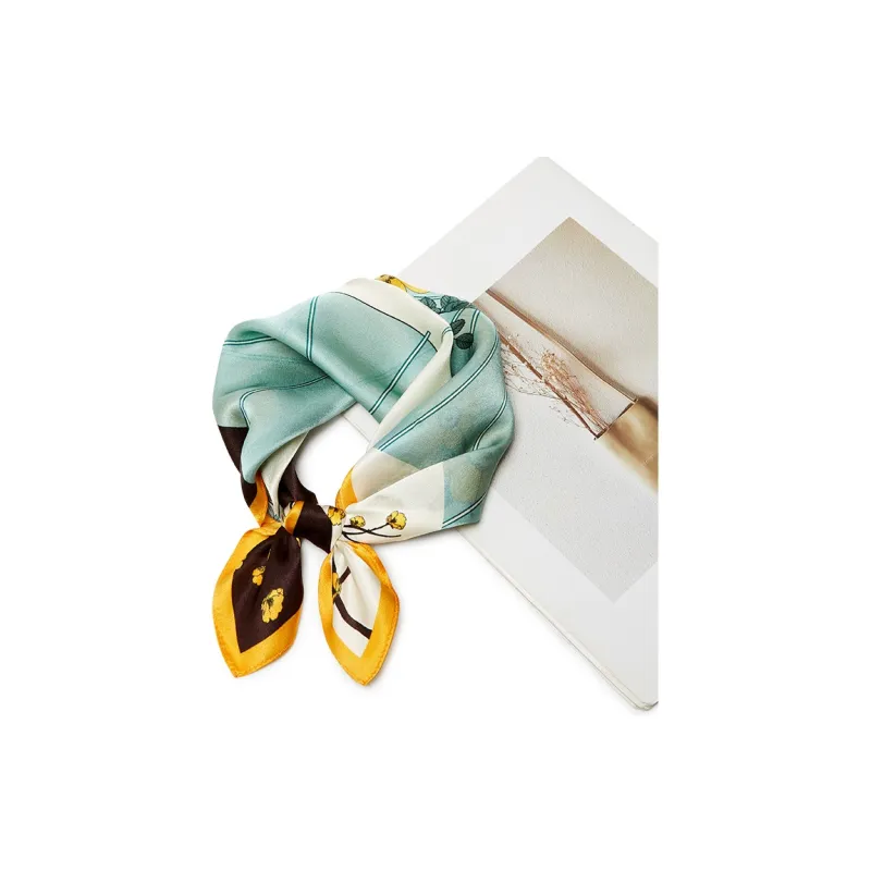 Narandu Silk Scarves Women's Mint Green-1