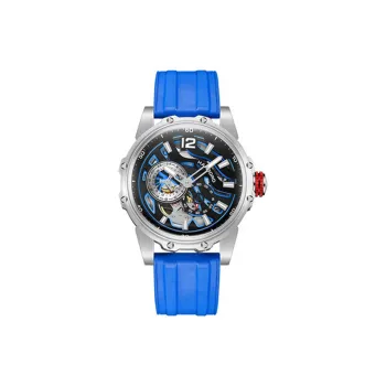 HANBORO Hollow Series Automatic Mechanical Movement Watch Men's Watches Cut-Out Dial HBR88853-BLL