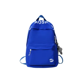 Deli Bear Nylon Backpacks Regular Unisex Black/Blue/White/Orange/White/Blue