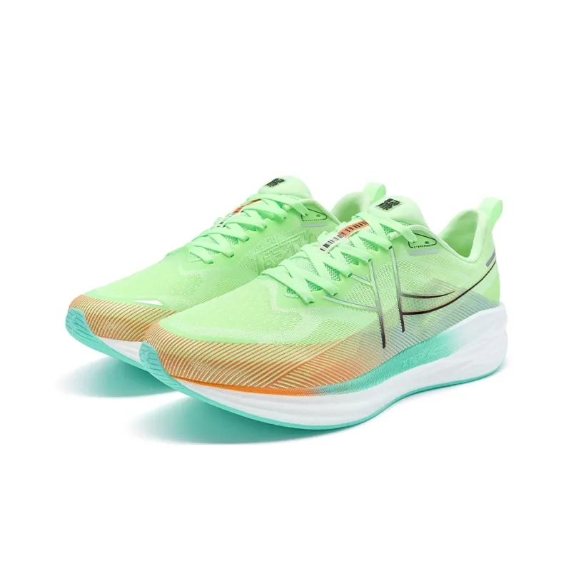 China Post x XTEP Low Top XTEP ACE Running Shoes Men's Sail White/Ghost Green/Fluorescent Soft Orange-3