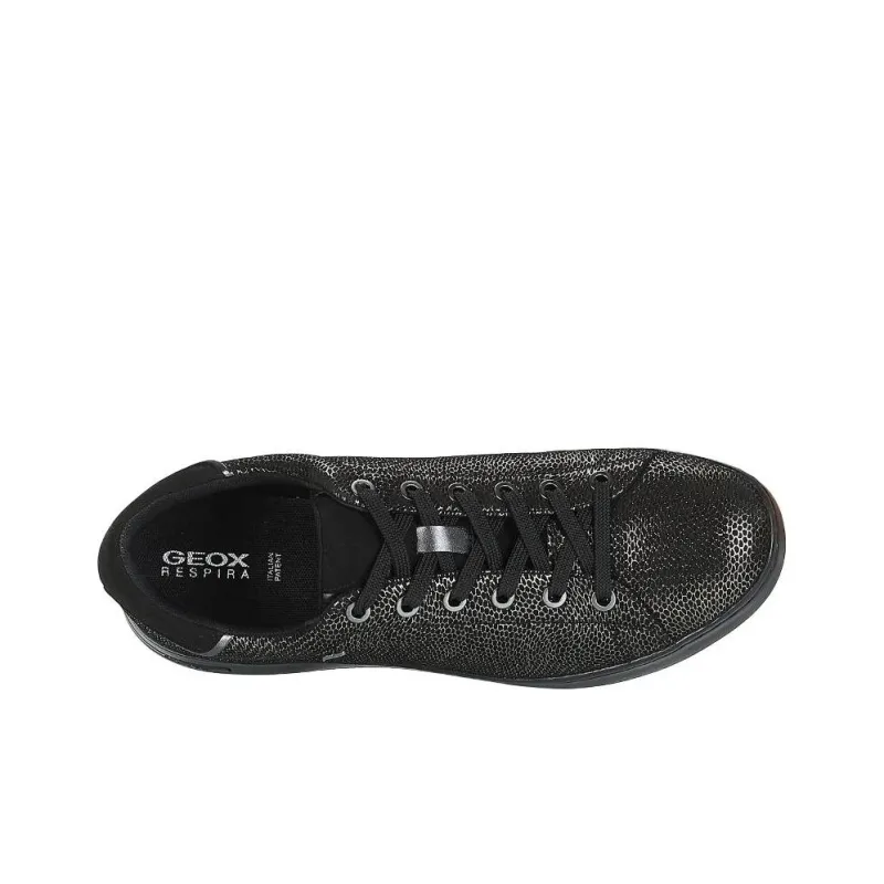 GEOX Low Top Skateboard Shoes Women's Black-5