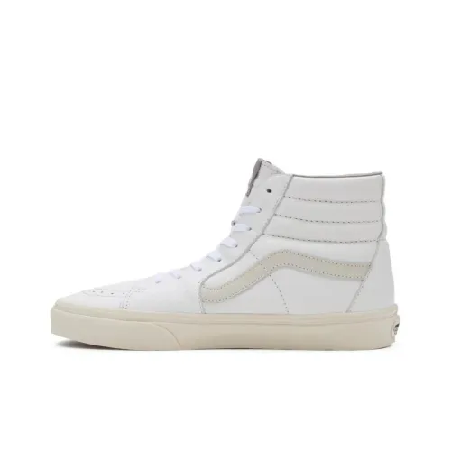 Vans SK8 Cushioning Wear Resistant High Top Skateboard Shoes Unisex White