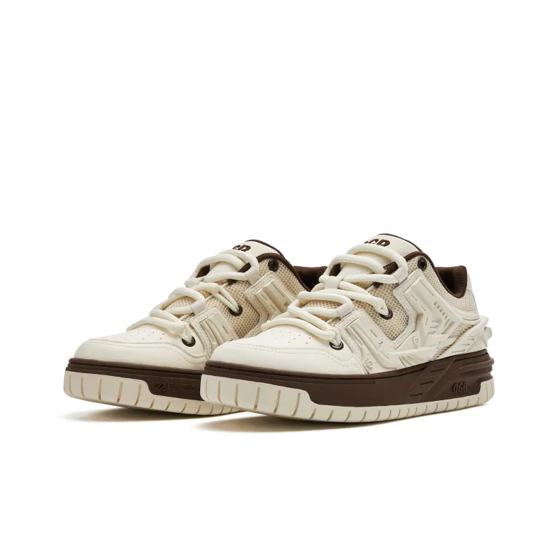 OGR Type Game Collection GAMER SPACE 1.0 Togo Stylish Skateboarding Shoes Unisex Beige Brown-2