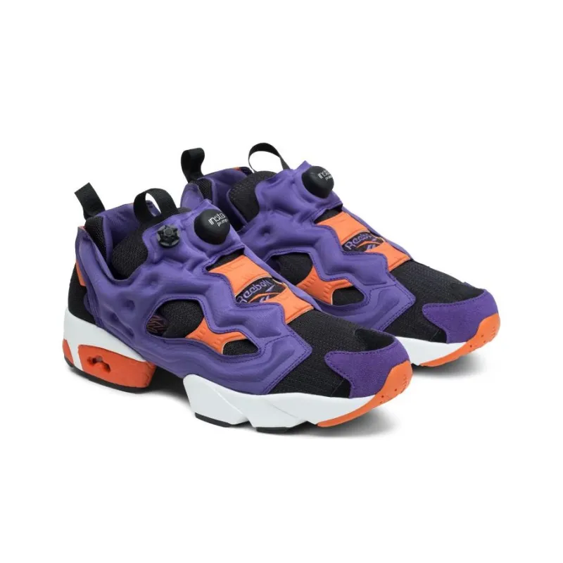 Reebok Instapump Fury Cushioned Slip Resistant Low Top Casual Running Shoes Unisex Purple Black-1